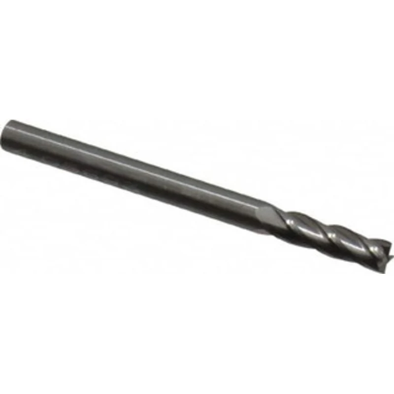OSG 4mm, 14mm LOC, 4mm Shank Diam, 51mm OAL, 4 Flute, Solid Carbide Square End Mill Single End, Uncoated, Spiral Flut...